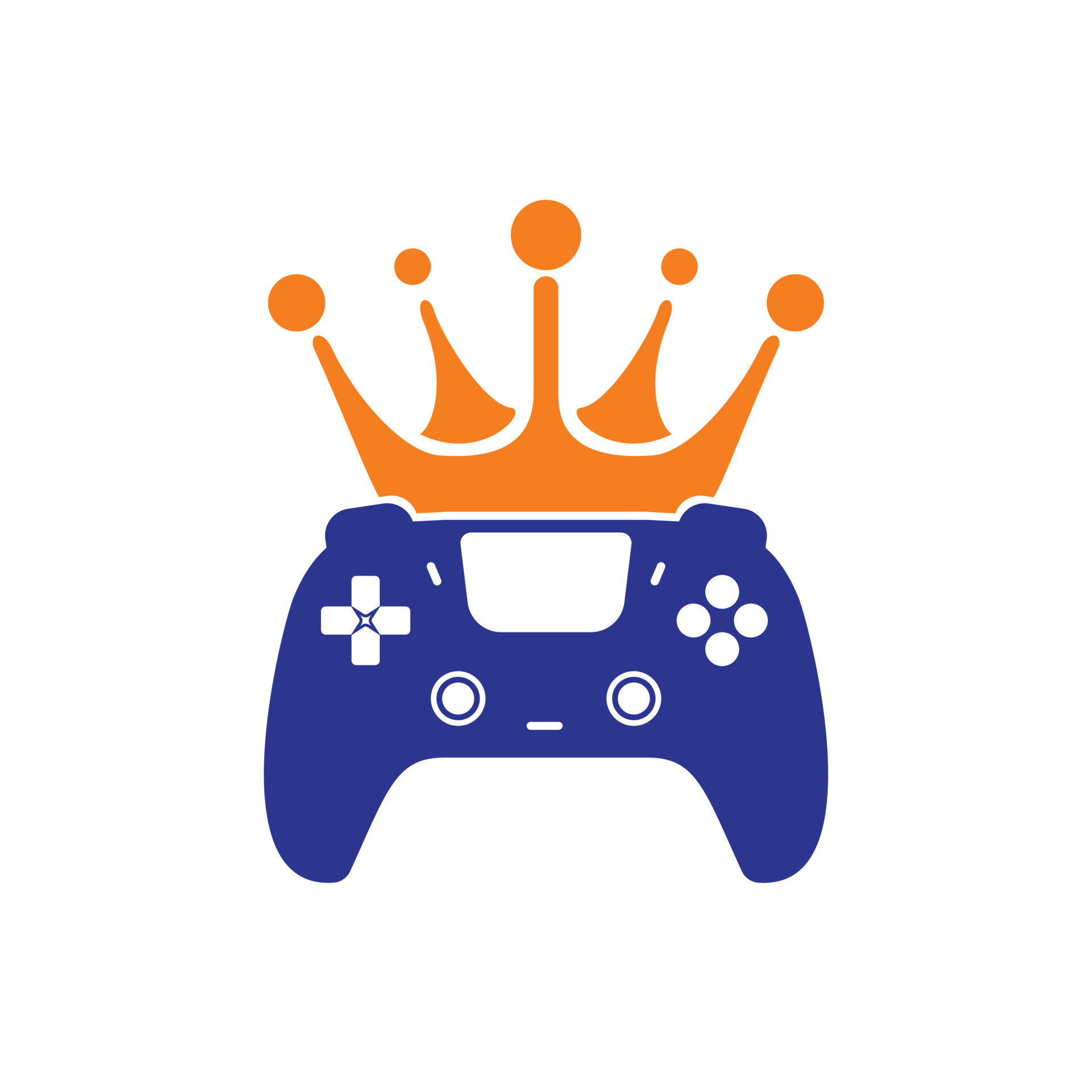 Game king vector logo design. 10950431 Vector Art at Vecteezy