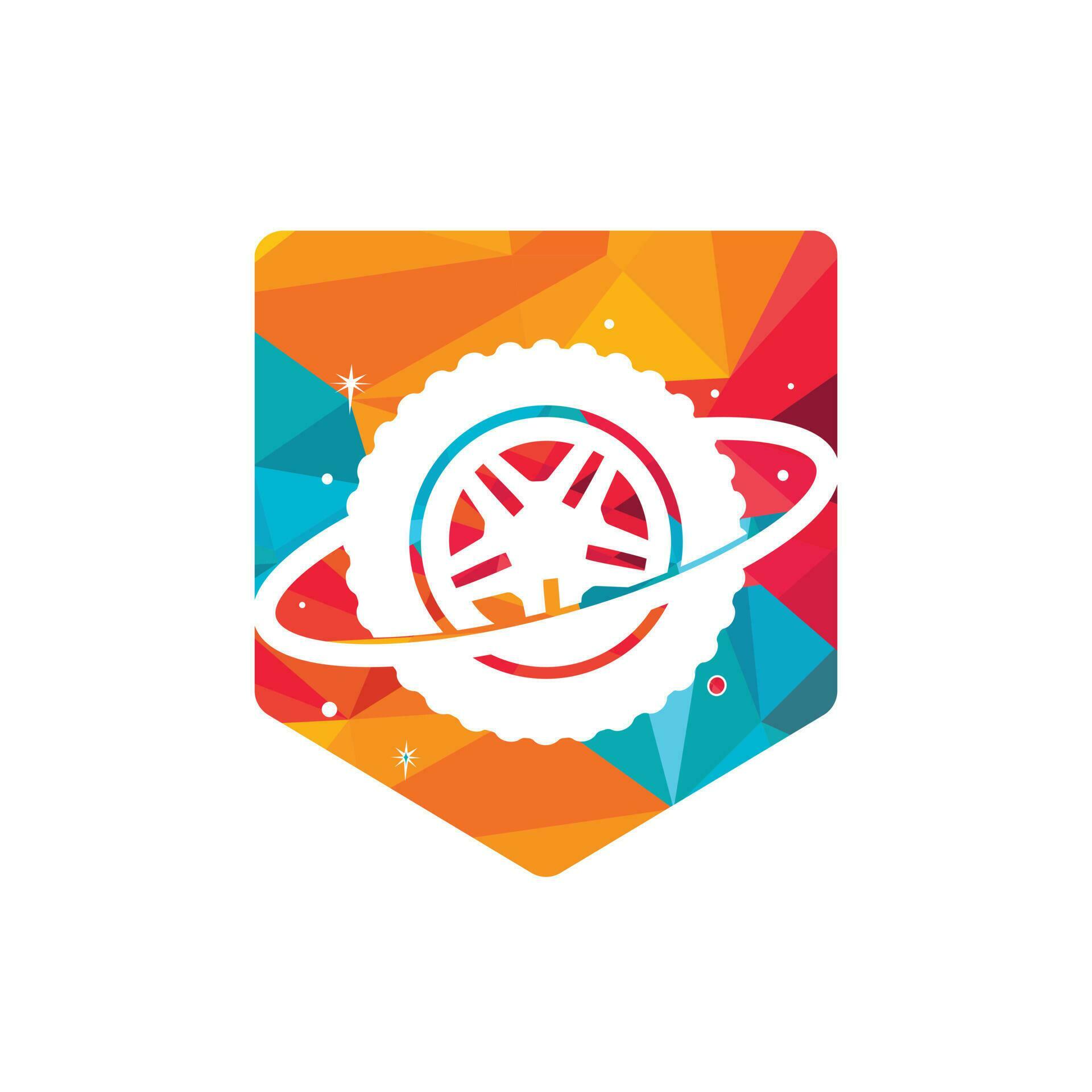 Tire world vector logo template. Vector wheel and logo combination. 10950462 Vector Art