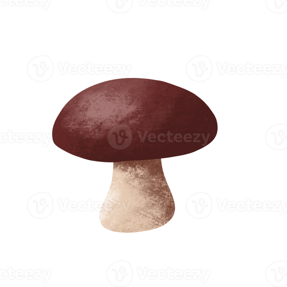 mushroom illustration in autumn for design element png