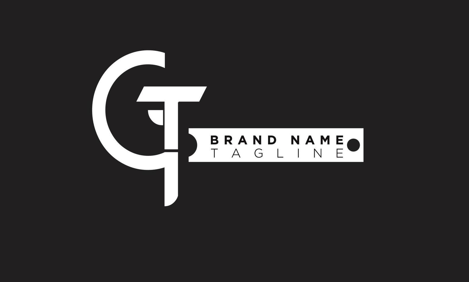 Alphabet letters Initials Monogram logo GT, TG, G and T vector