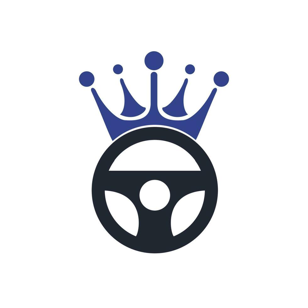 Drive king vector logo design.