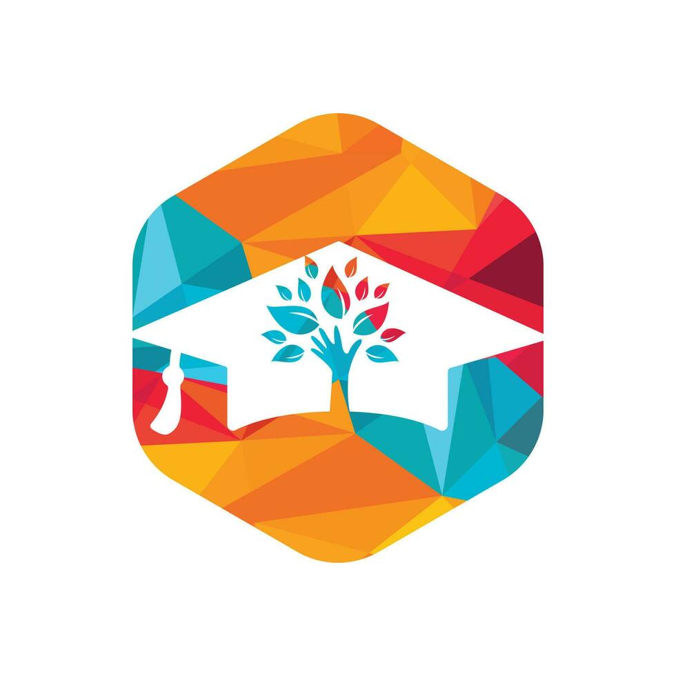 Education insurance and support logo concept. vector