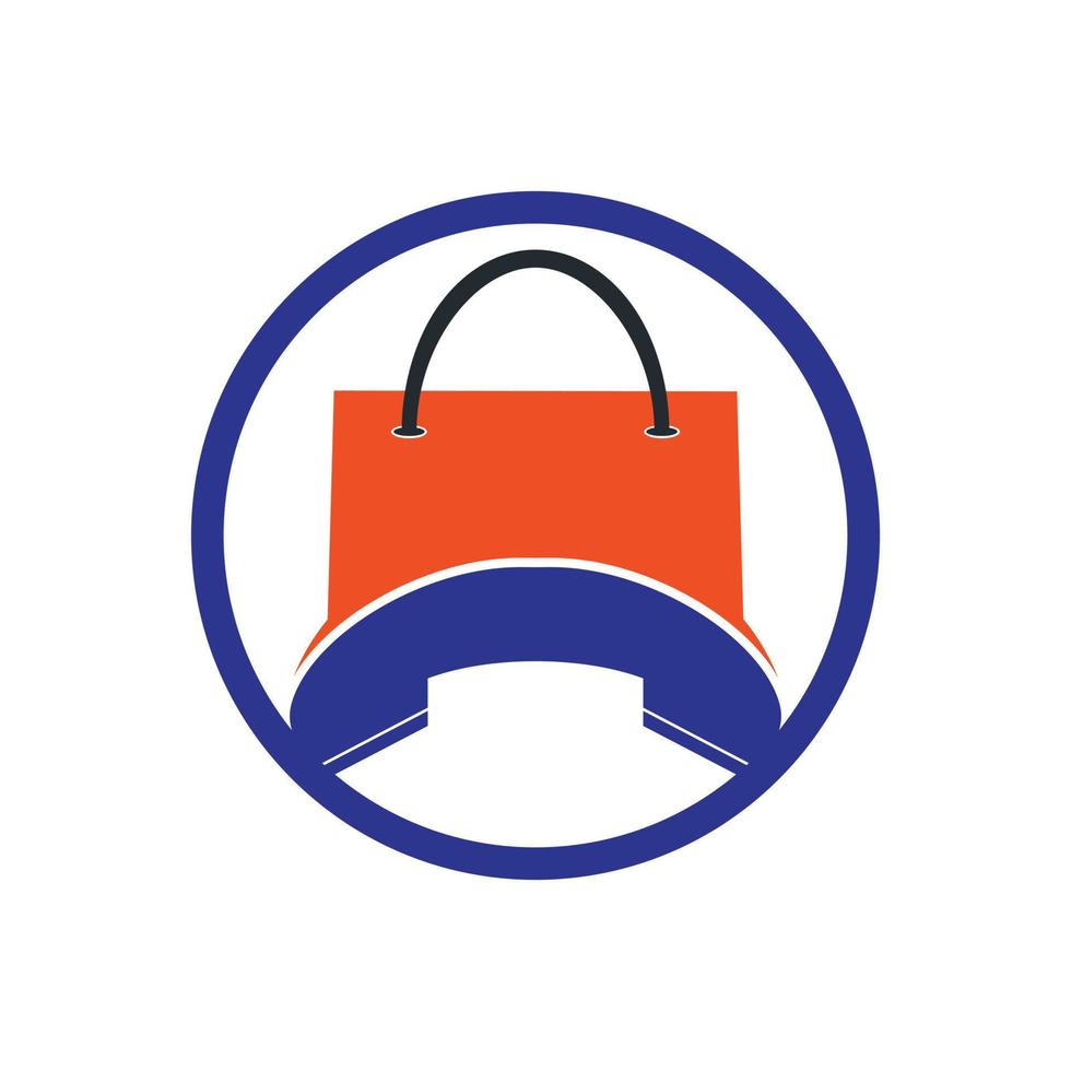 Call store vector logo design template.
