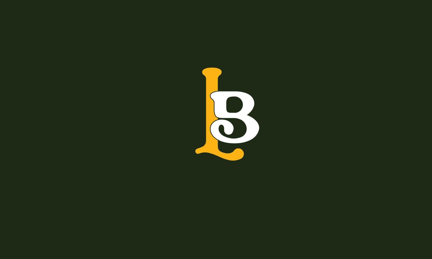 Alphabet letters Initials Monogram logo LB, BL, L and B vector