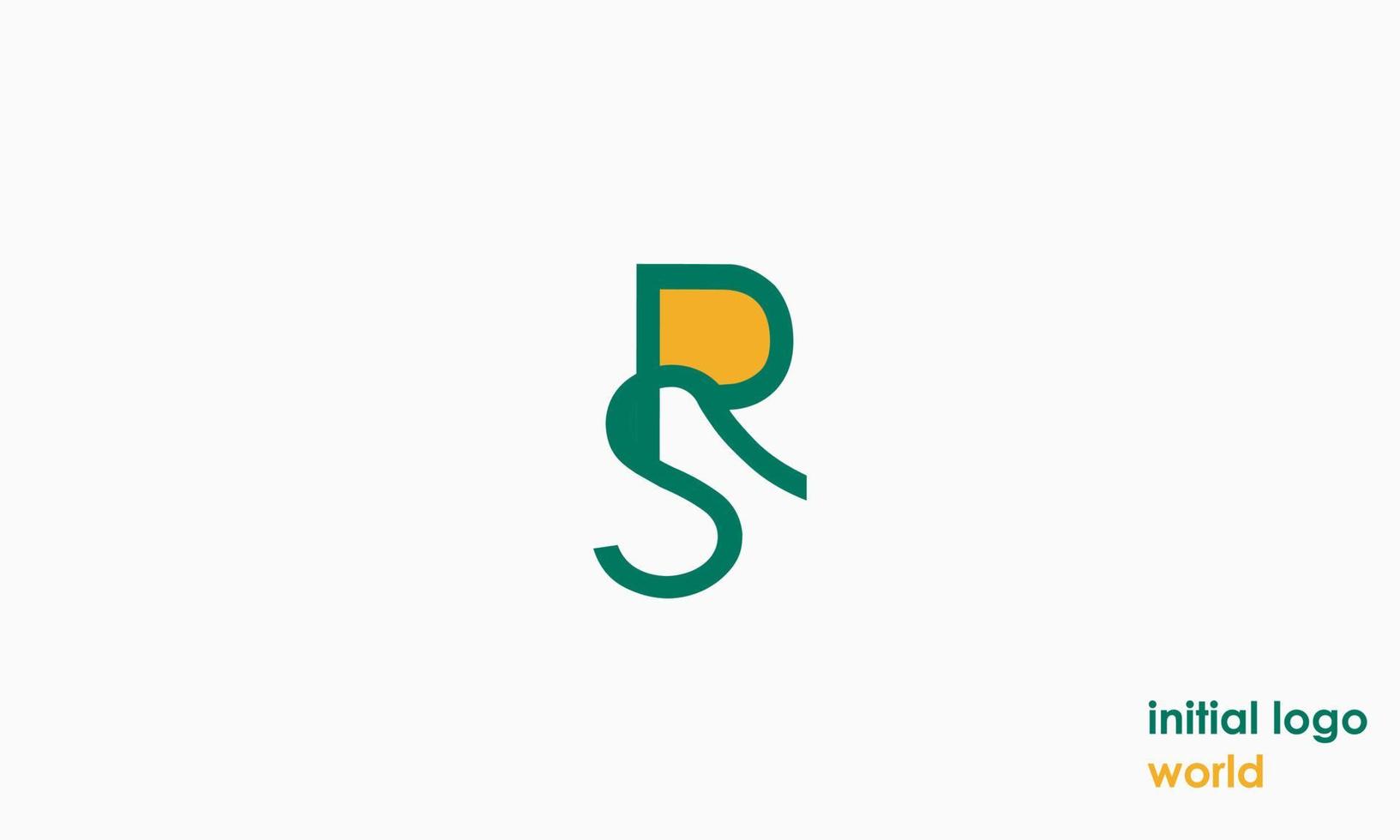Alphabet letters Initials Monogram logo SR, RS, S and R vector