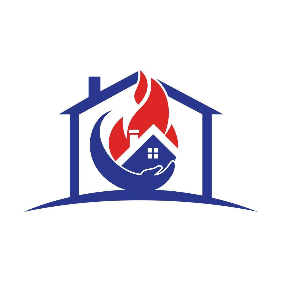 Home insurance vector logo concept.