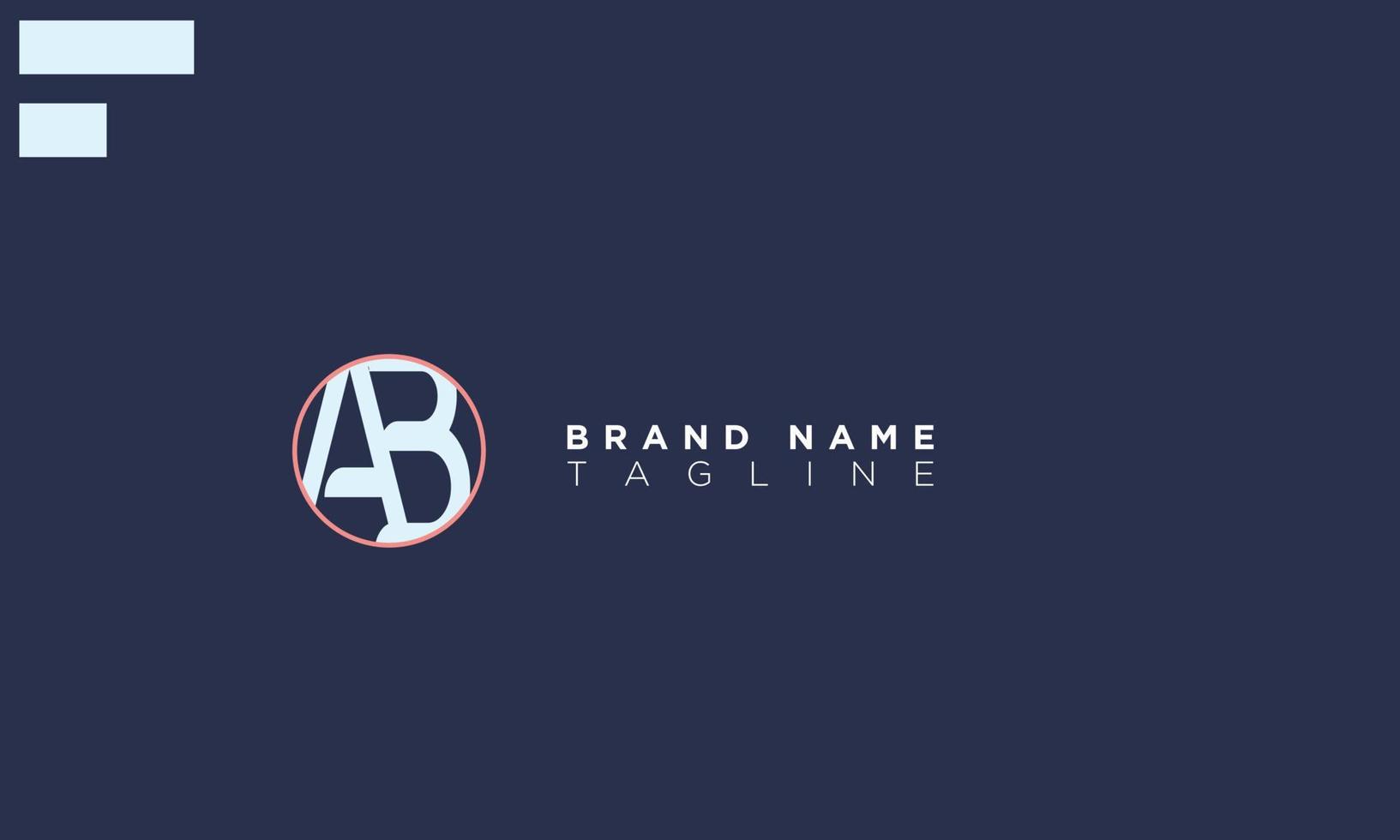 Alphabet letters Initials Monogram logo AB, BA, A and B vector