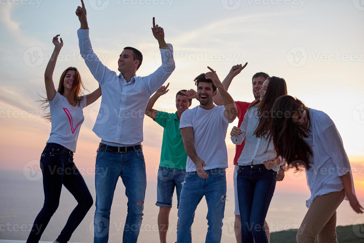 party people  on sunset photo