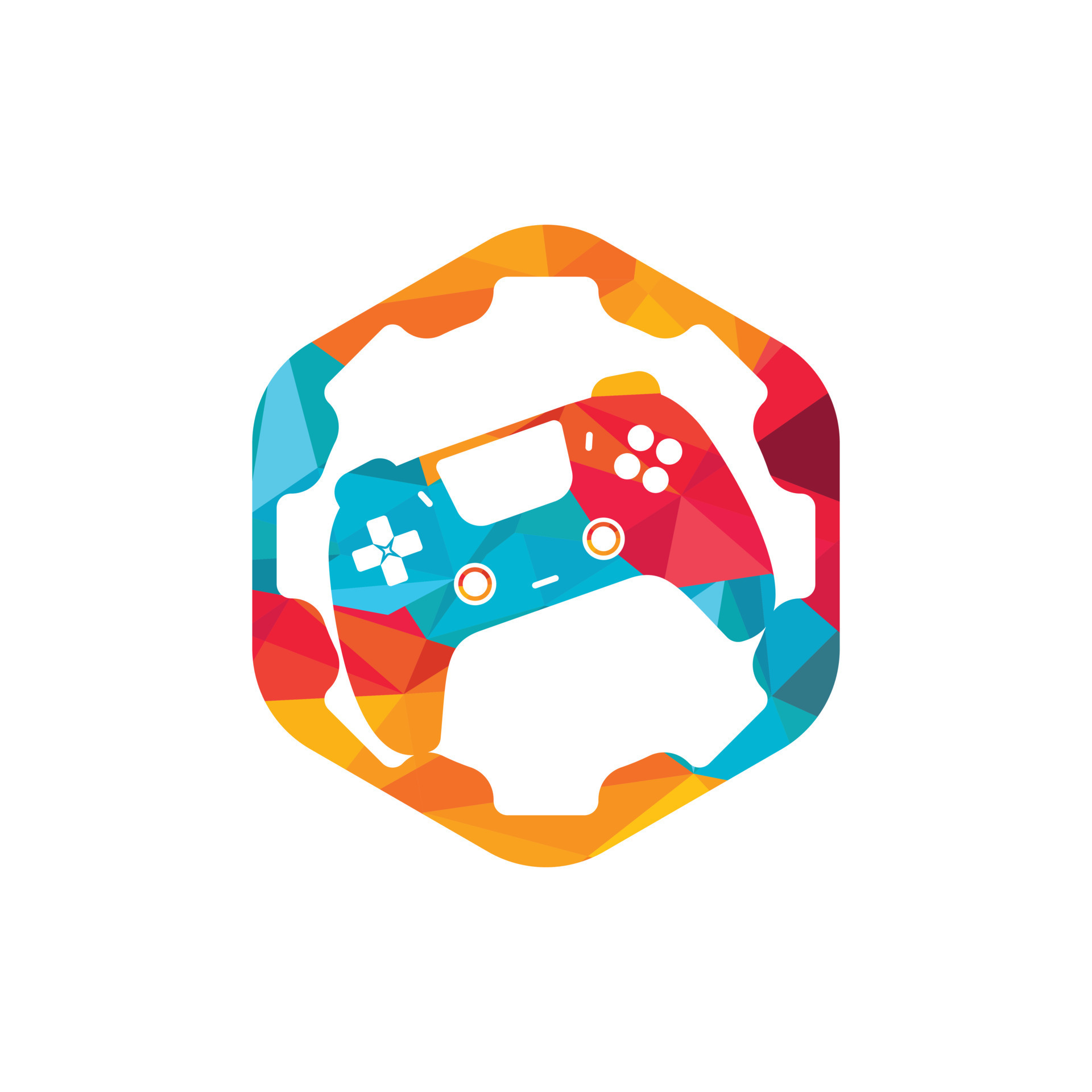 Game console repair vector logo design template. 10951464 Vector Art at