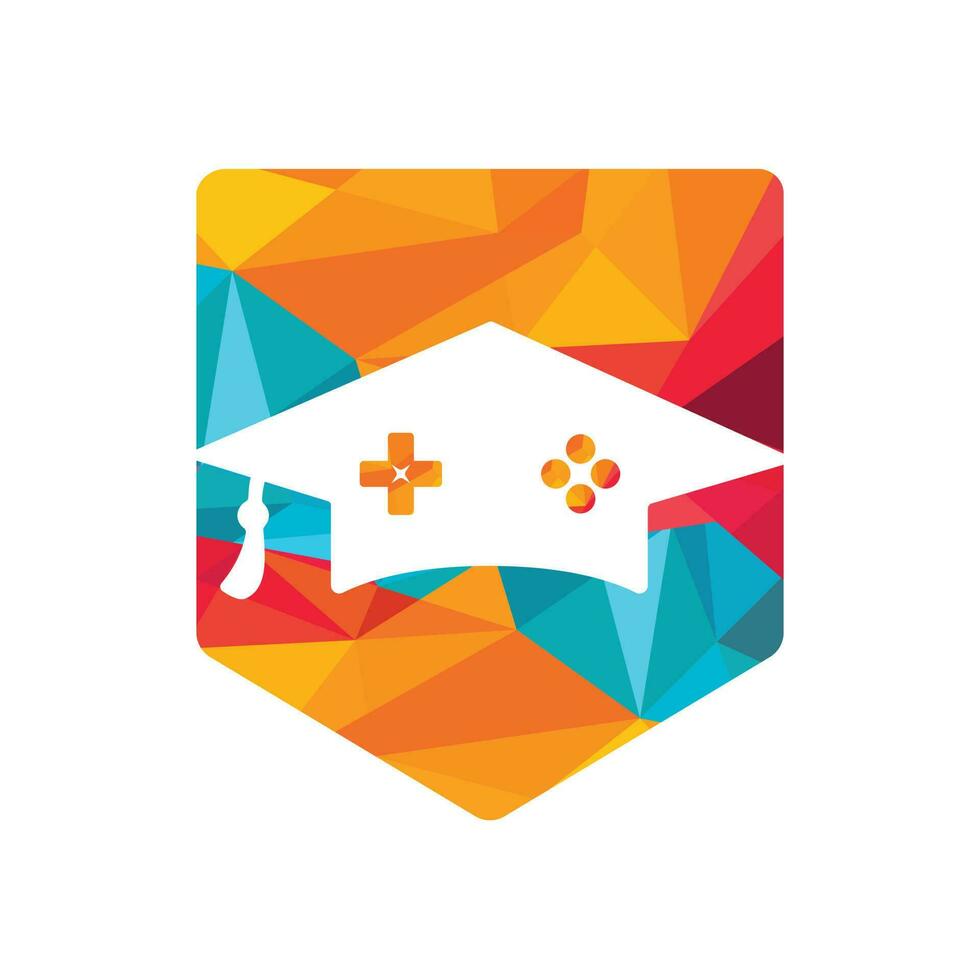 Game education vector logo design.