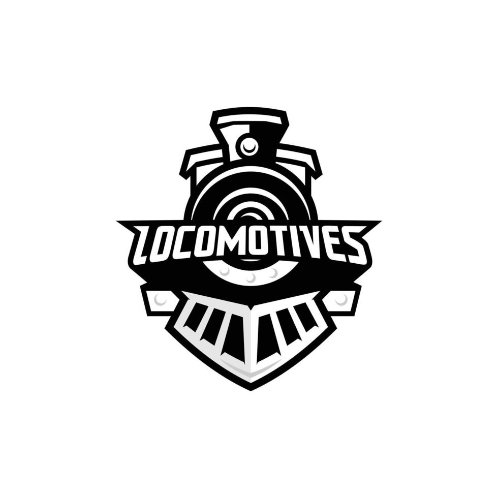Modern emblem logo concept of Locomotives vector