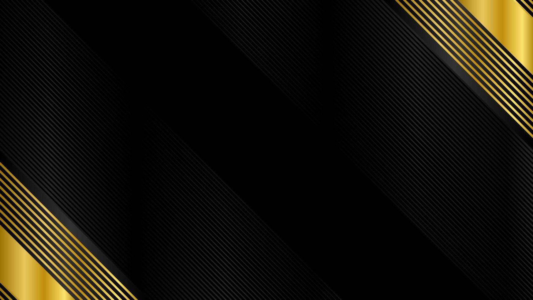 fondo de lujo de oro negro, fondo elegante negro vector