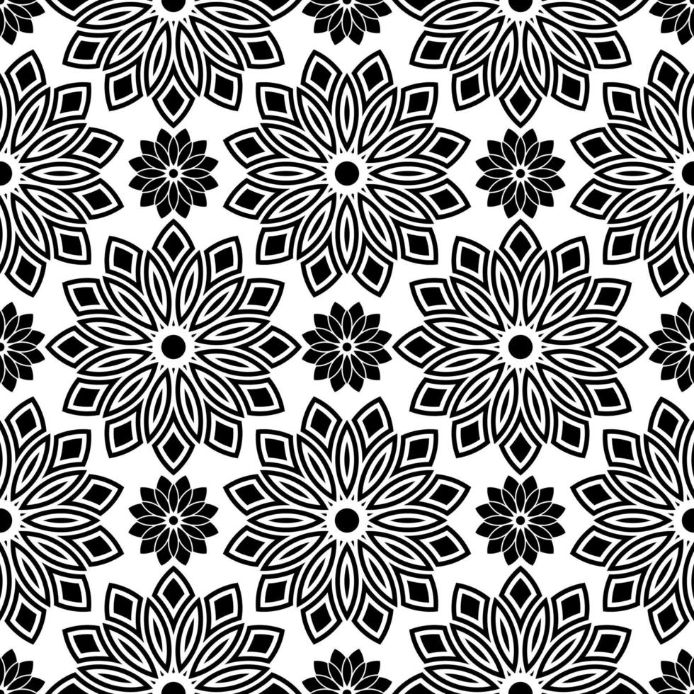 Flower Geometric seamless patterns. Abstract geometric hexagonal graphic design pattern. Seamless geometric cubes pattern. vector