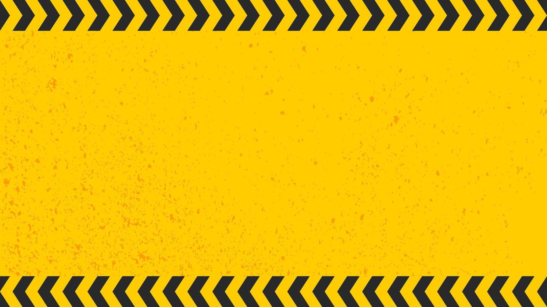 Construction Background with Grunge texture yellow and black template vector