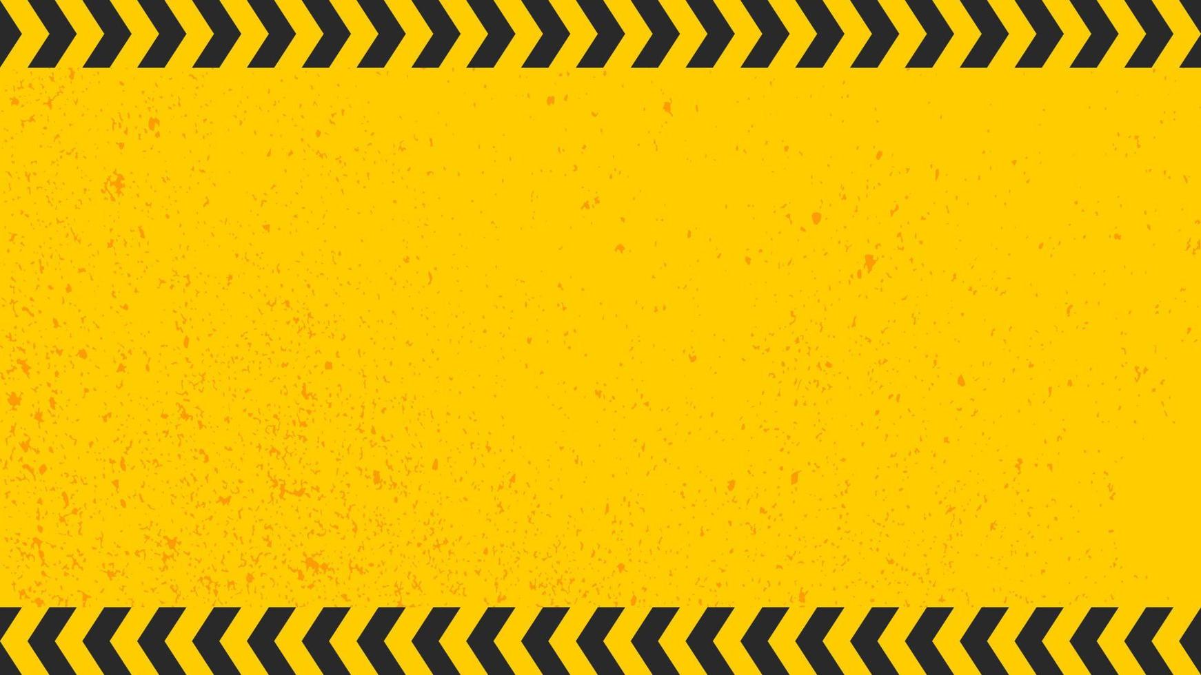 Construction Background with Grunge texture yellow and black template vector