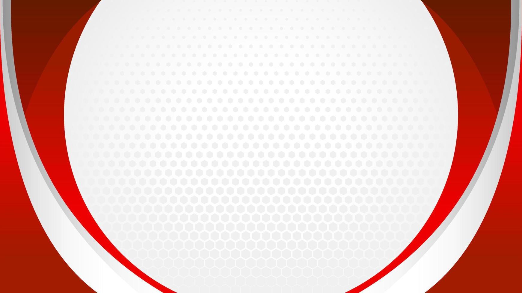 fondo de negocios rojo y blanco, fondo moderno en blanco con diseño de patrón hexagonal vector.eps vector