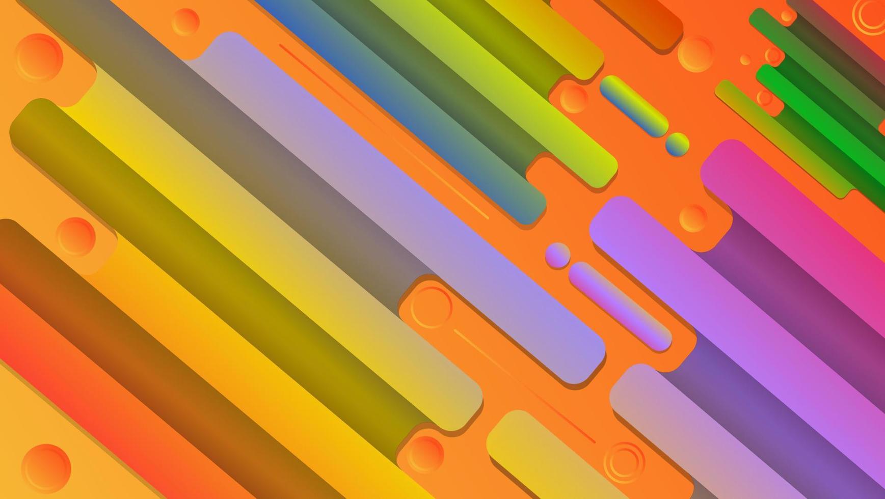 fondo colorido dinámico abstracto vector