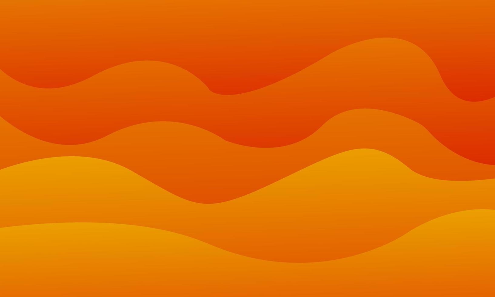 fondo naranja rojo ondulado abstracto vector