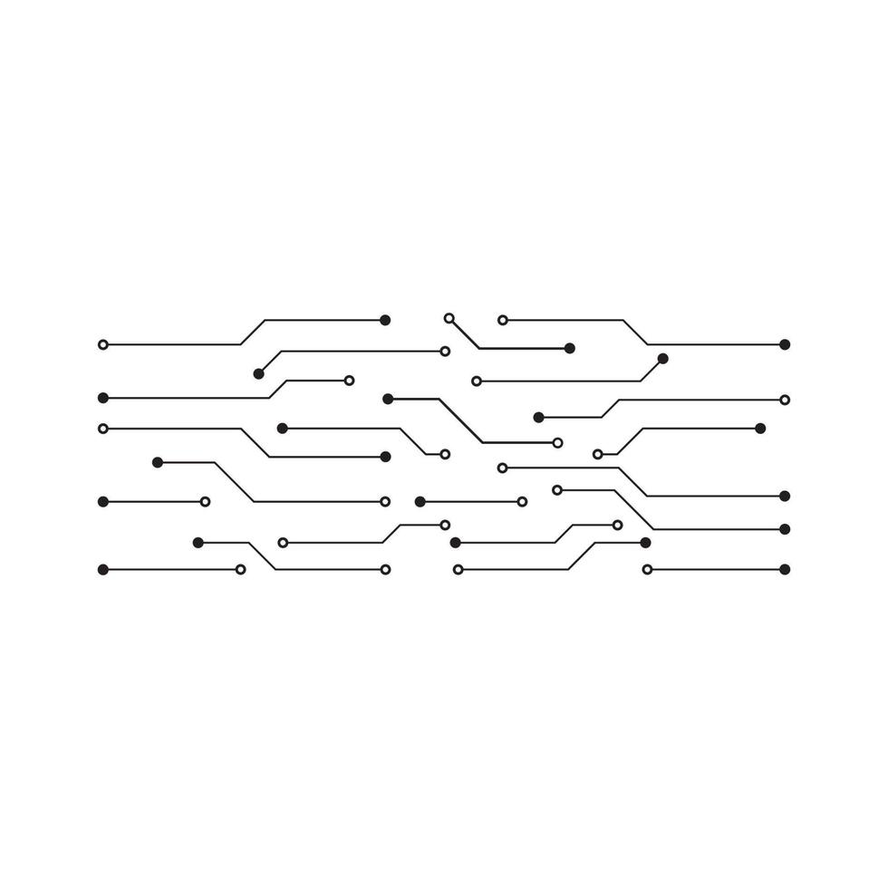 icono de circuito eléctrico vector