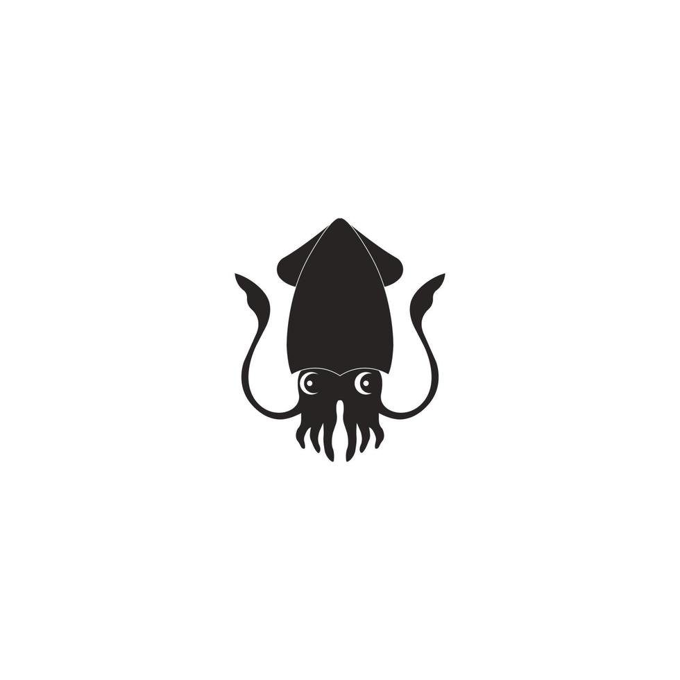 vector de icono de calamar