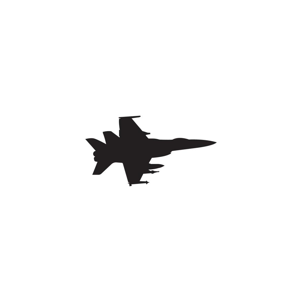 fighter plane icon vector