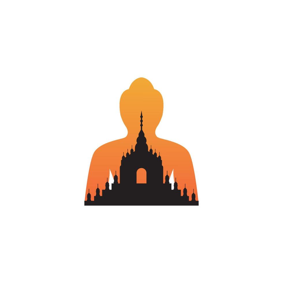 Temple logo vector illustration symbol design