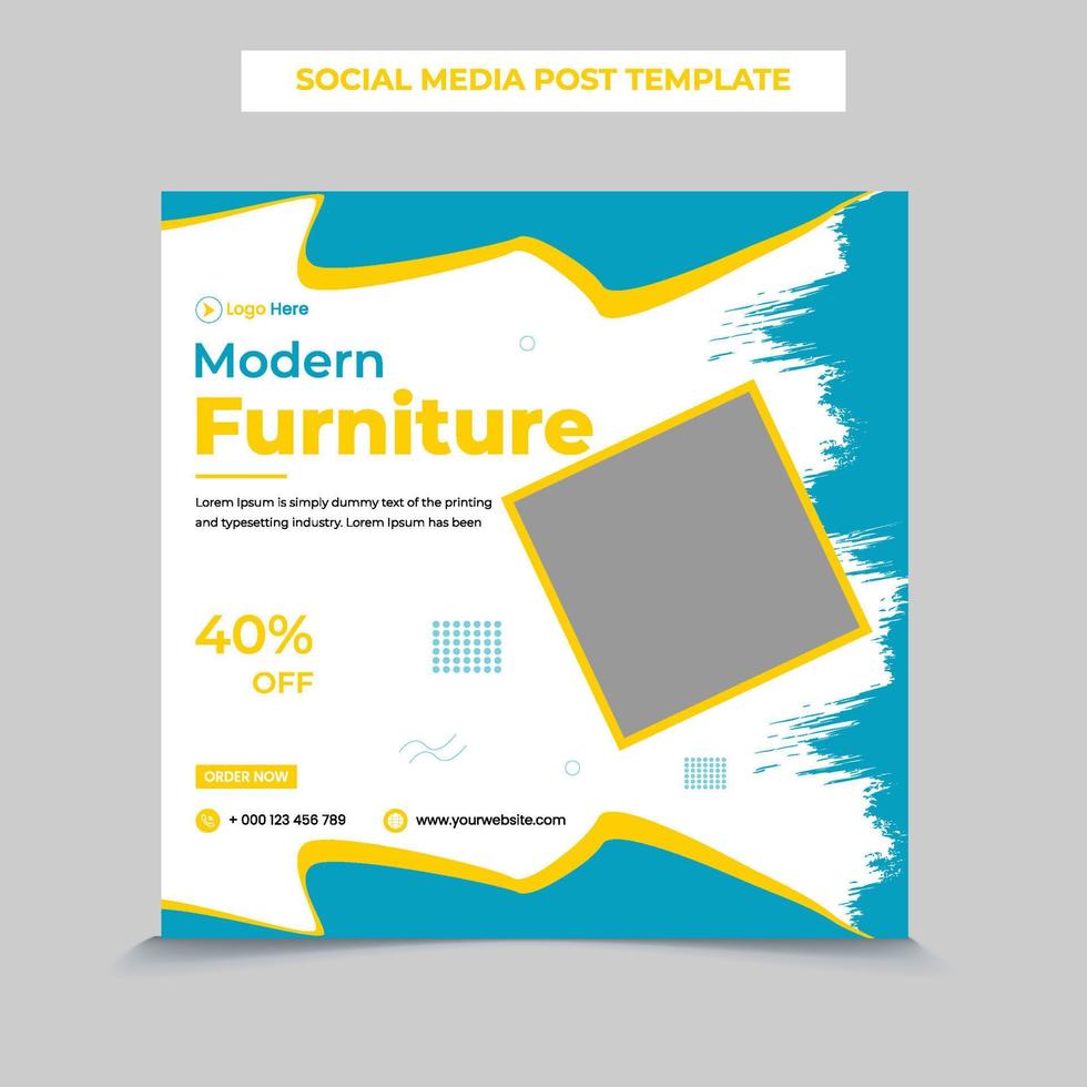 Furniture web Cover banner vector