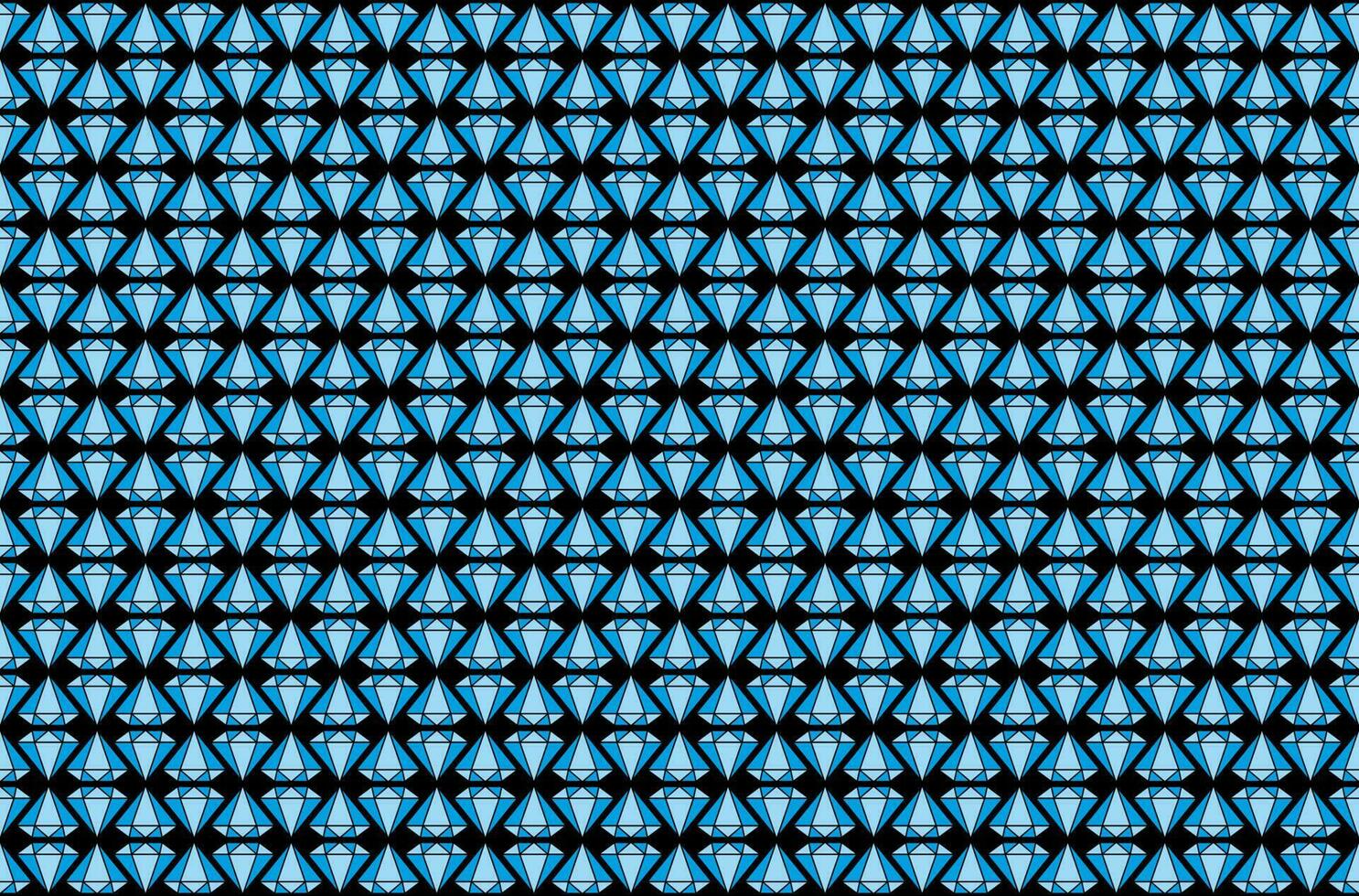 Diamond Pattern Blue Light Ornament vector