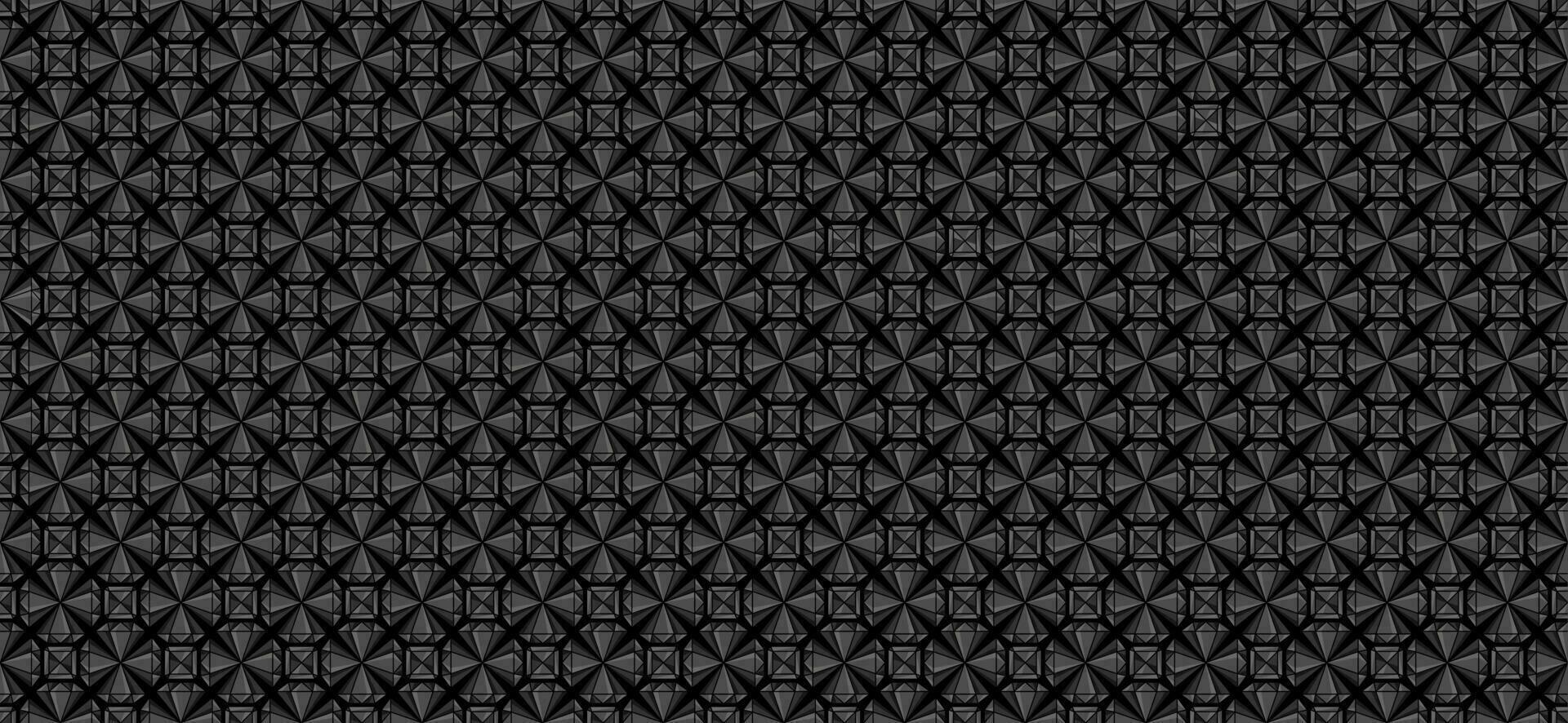 diamante estrellas adorno patrón gris oscuro vector