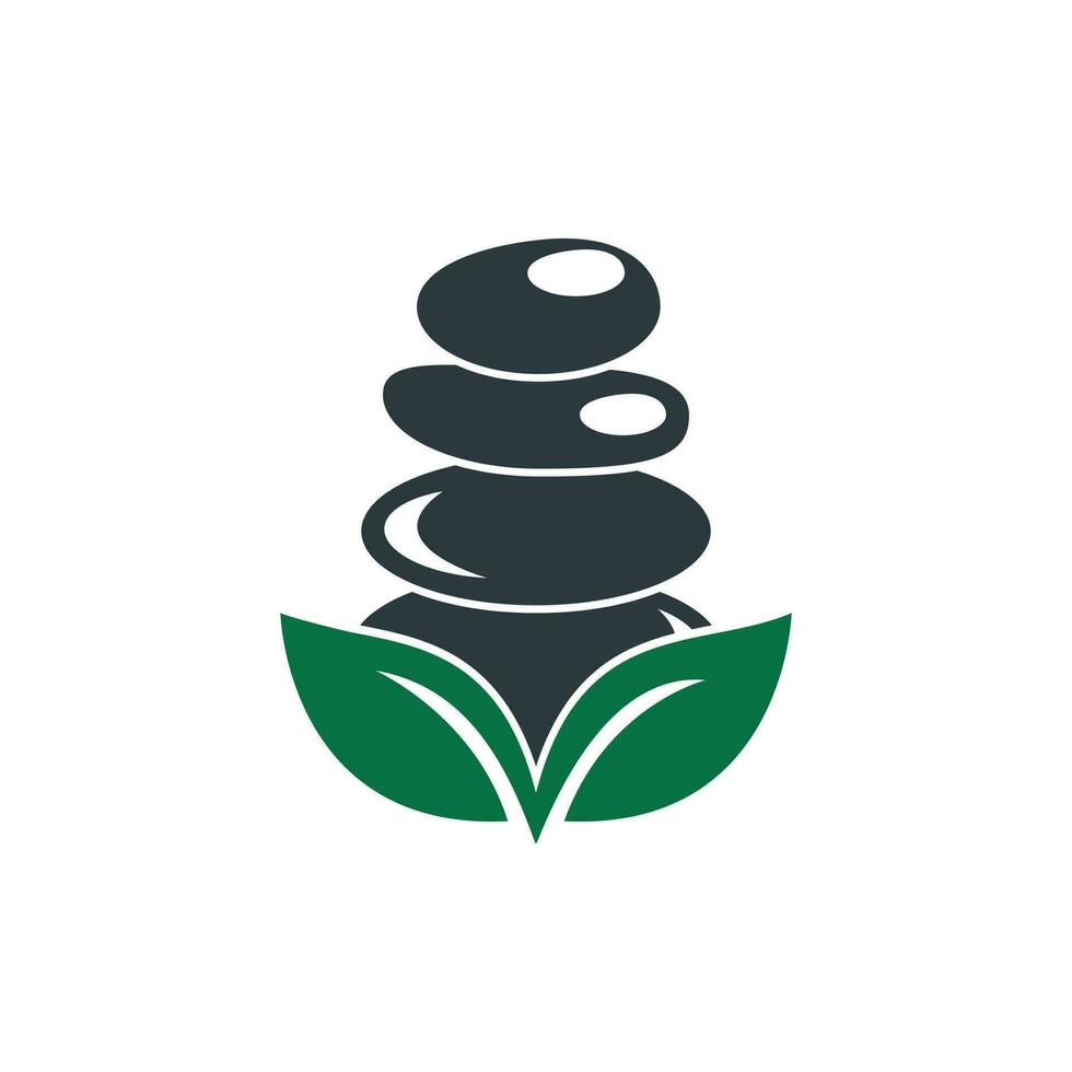 Spa and meditation vector logo design. Zen and wellness logo concept.