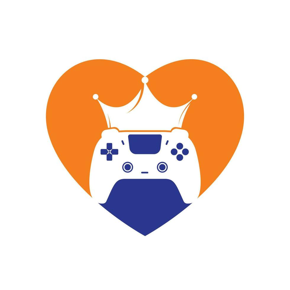 Game king vector logo design.