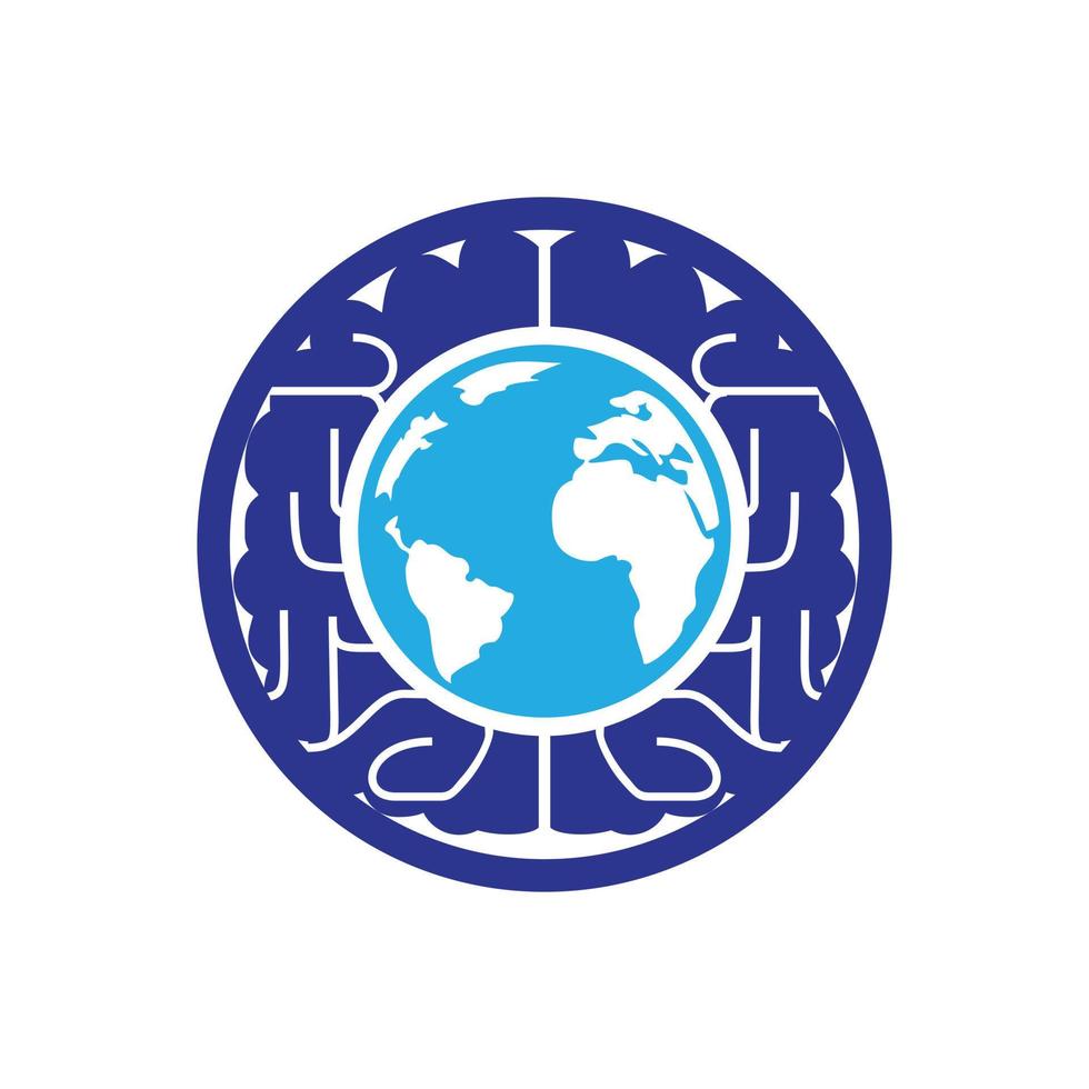 Smart world logo symbol design. vector