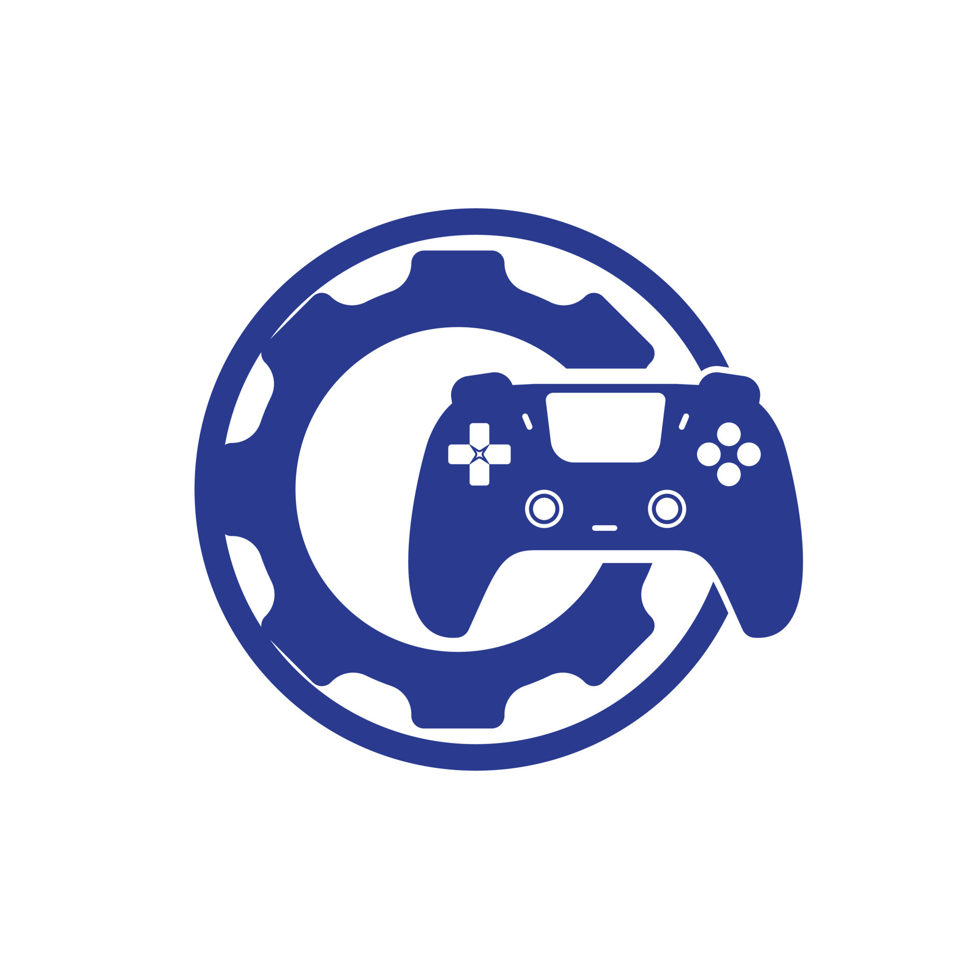 Blue Gamepad Logo - Turbologo Logo Maker