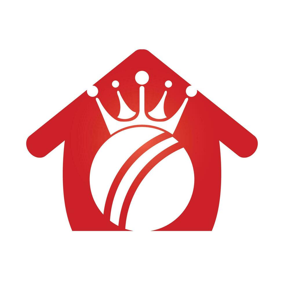 diseño del logotipo vectorial del rey de críquet. vector