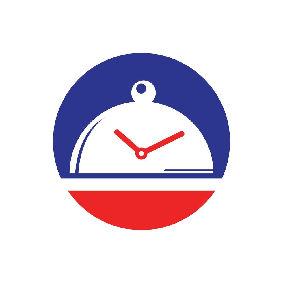 Food time vector logo design template.