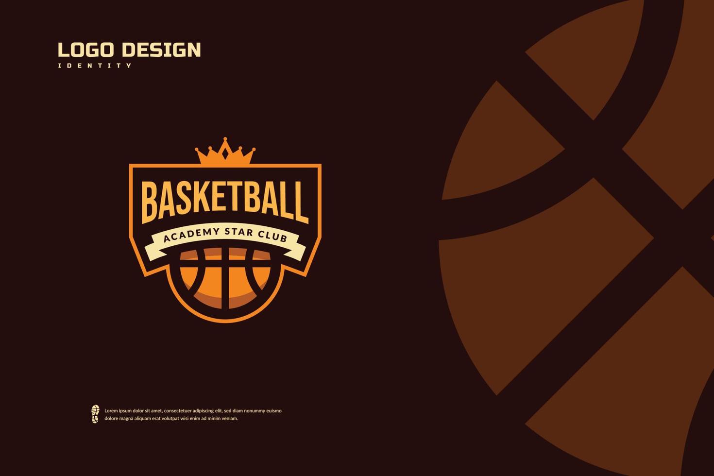 Basketball club logo, Basketball tournament emblems template. Sport team identity, E-Sport badge design vector illustrations