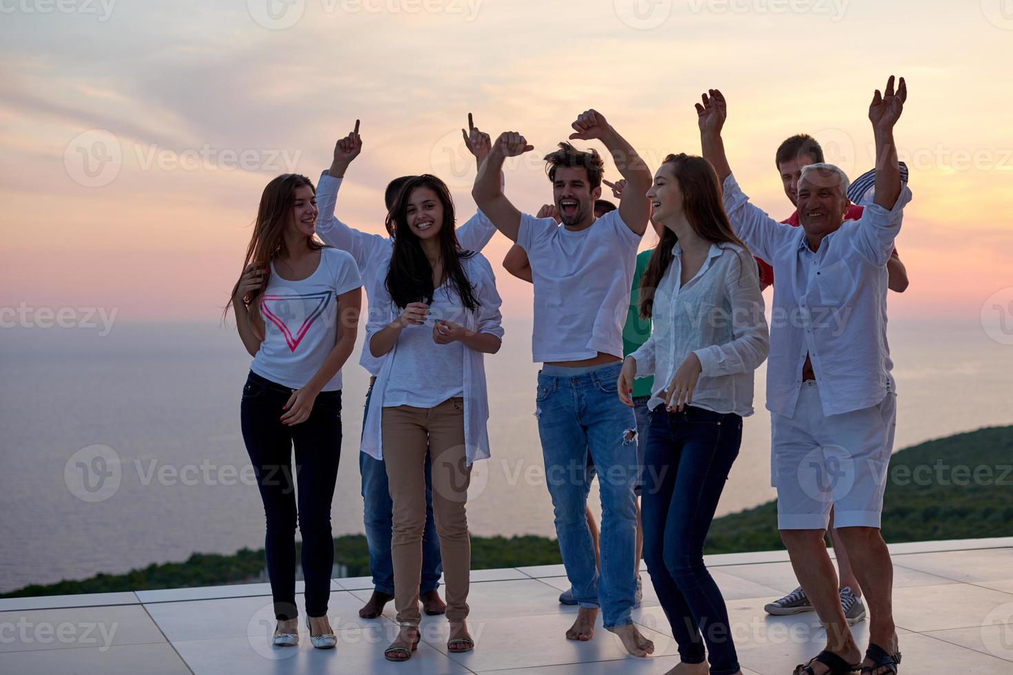 party people  on sunset photo