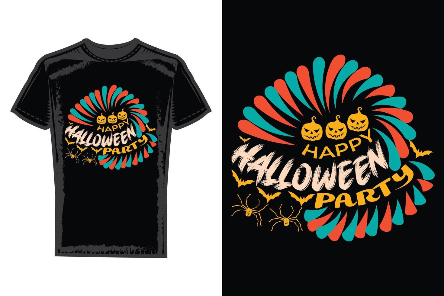 T-shirt design. Halloween Typography T-shirt Design. vector