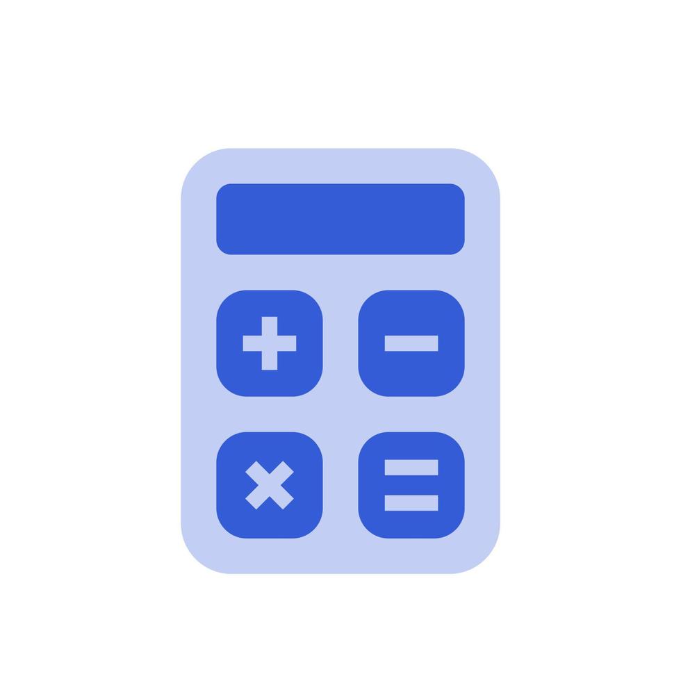 vector de icono plano de calculadora