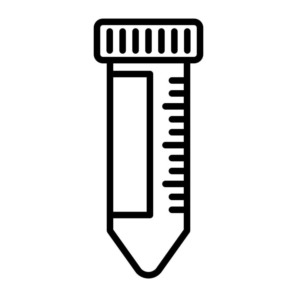 laboratory, conical tube icon vector