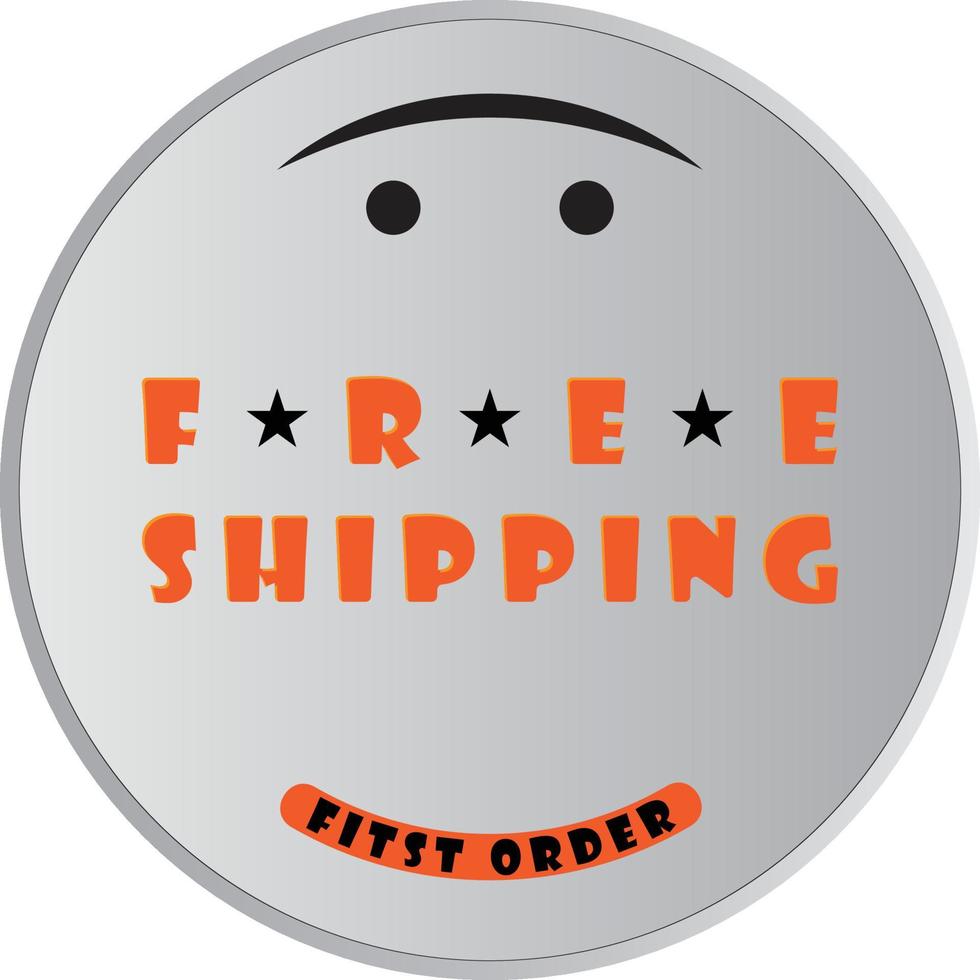 Free Shipping Label vector