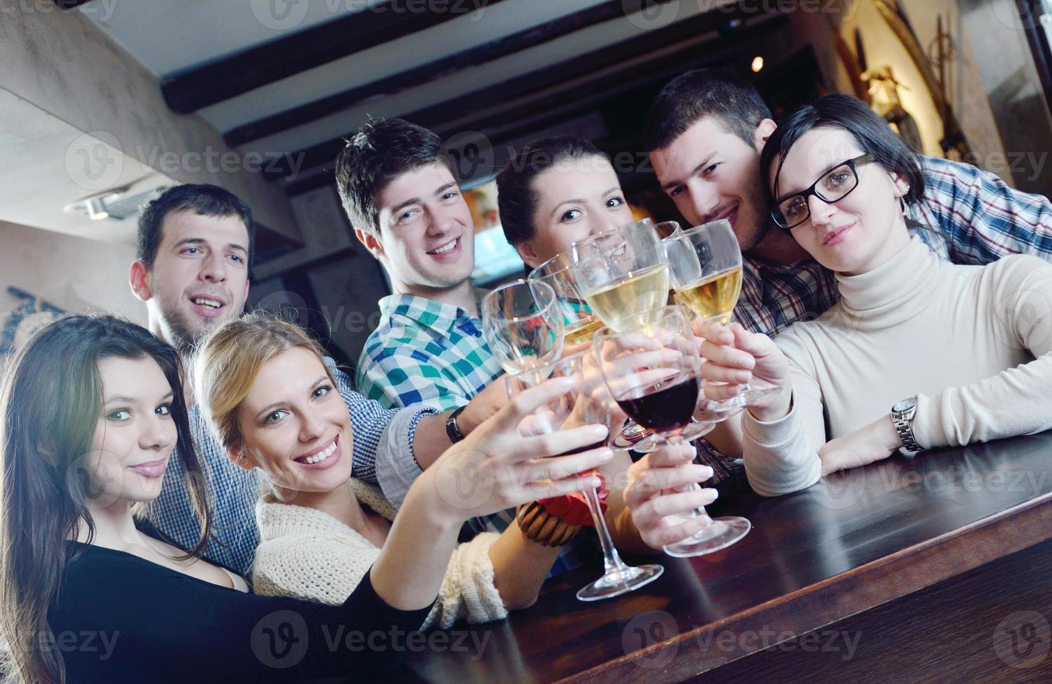 Group of happy young people photo