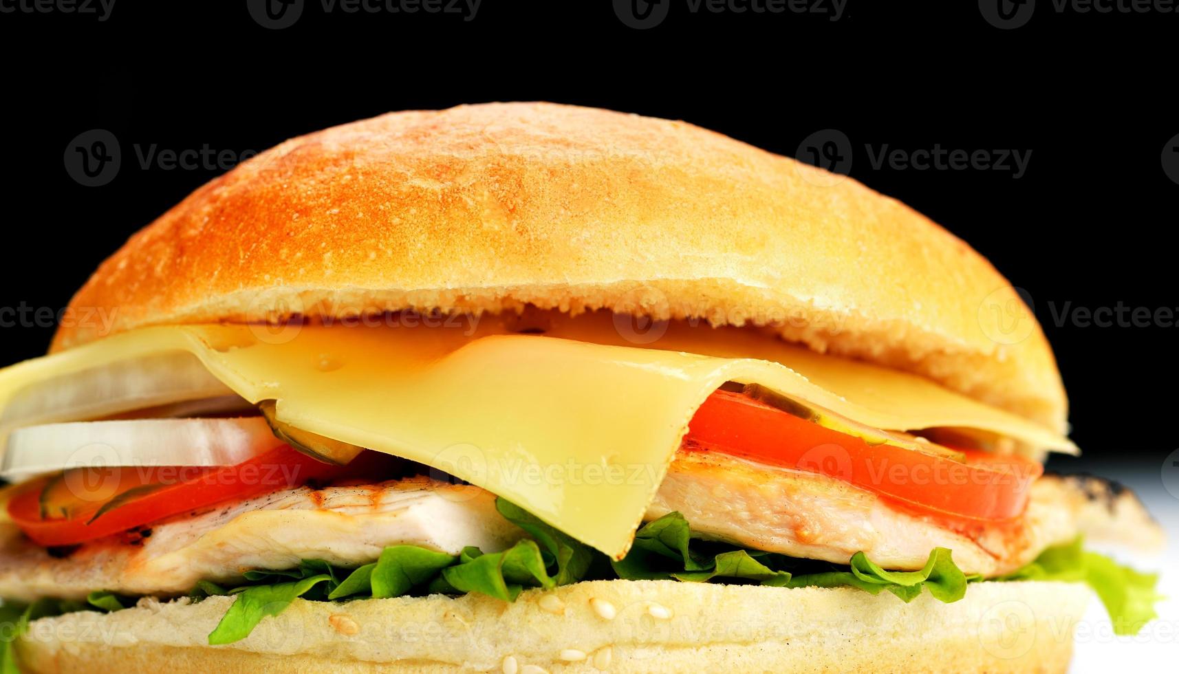 hamburger fast food photo