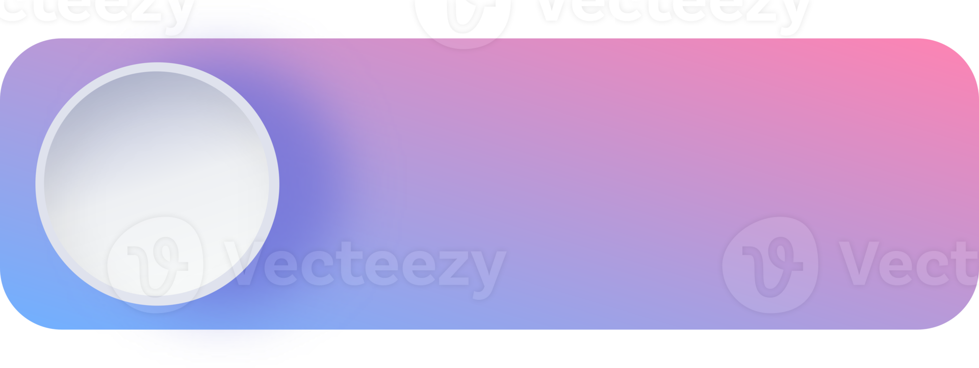 Blank Gradient Button With Circle, Button For Website png