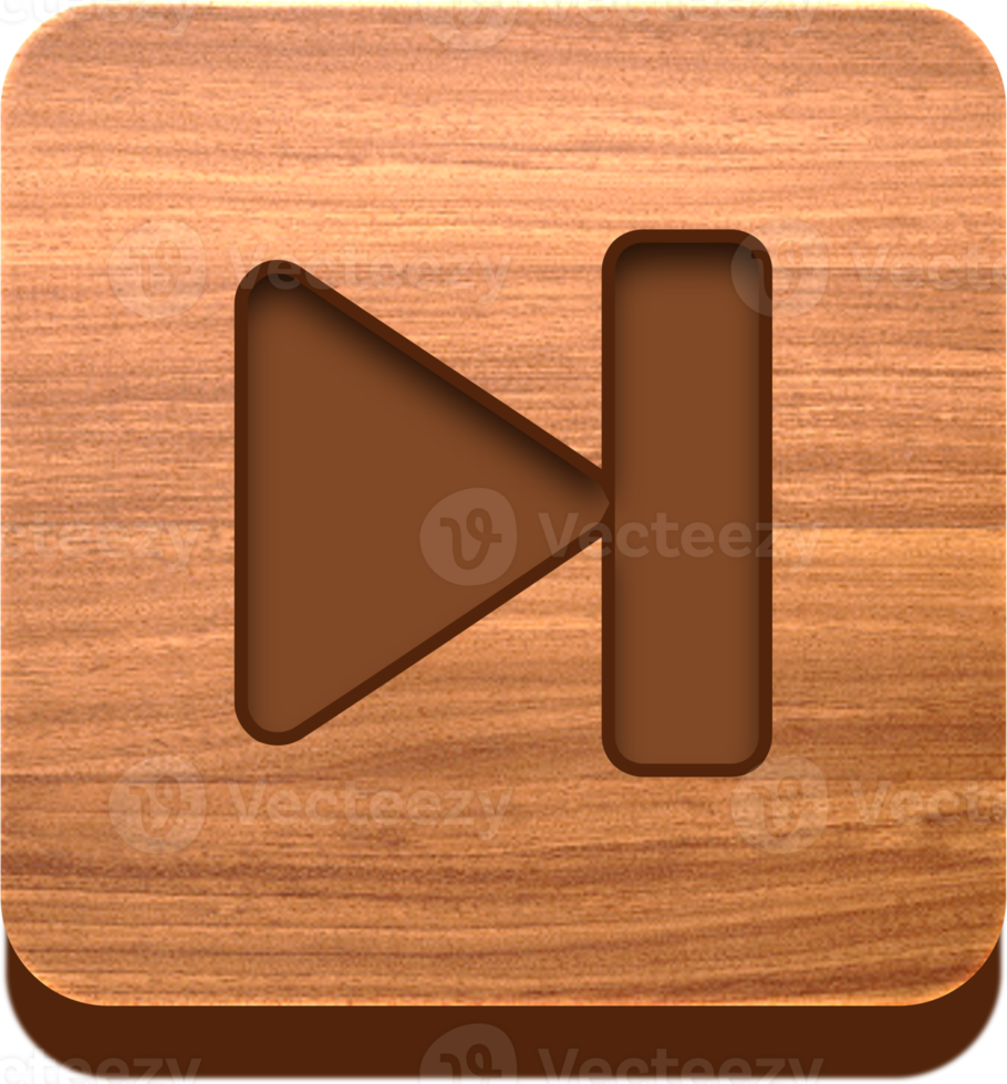 Wooden Play Back Button, Wooden Icon png