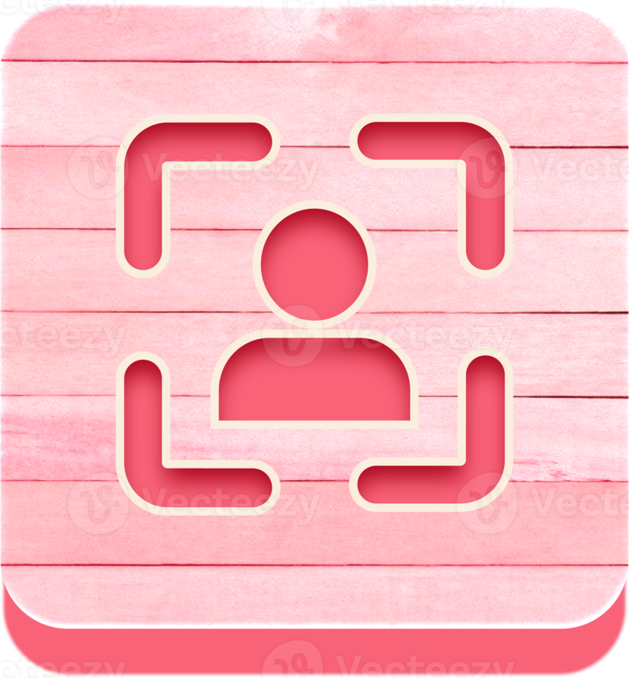 Wooden Face ID Button, Wooden Icon png