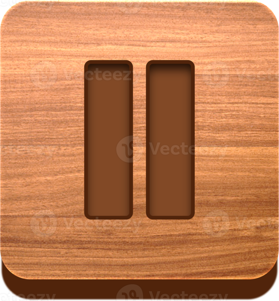 houten telefoon knop, houten icoon png