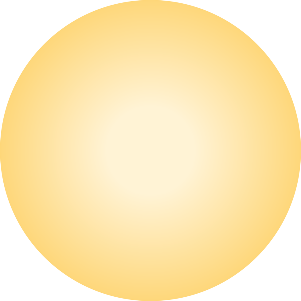Yellow Gradient Circle png