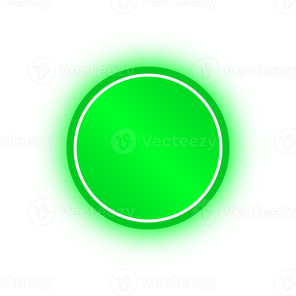 Neon Green Circle Banner, Neon Circle png