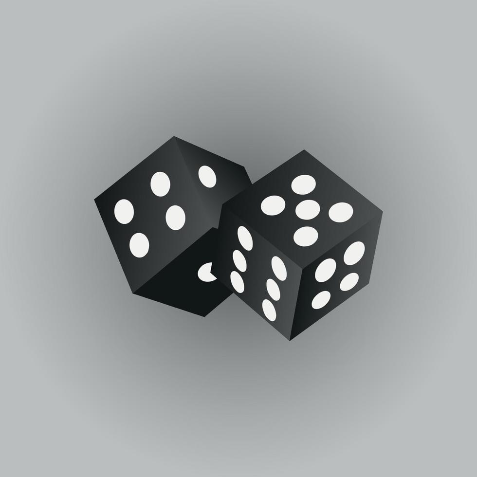 Black Dice Vector